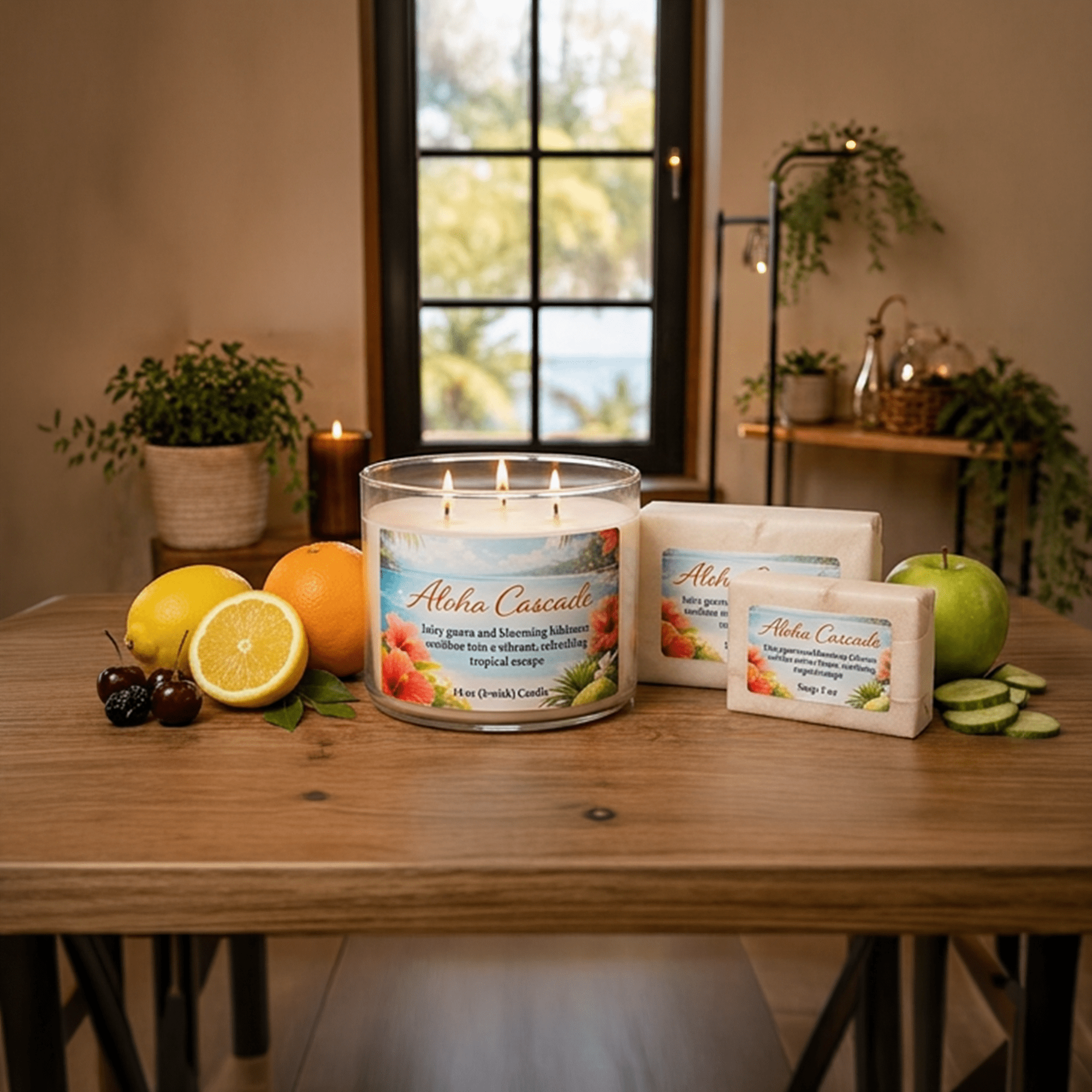 Serenities Hill Co wholesale candle and wax melt display